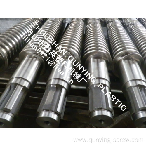 Twin Barrel And Screw For Twin Screw Barrel Extruder Machine For Pvc&amp;caco3 